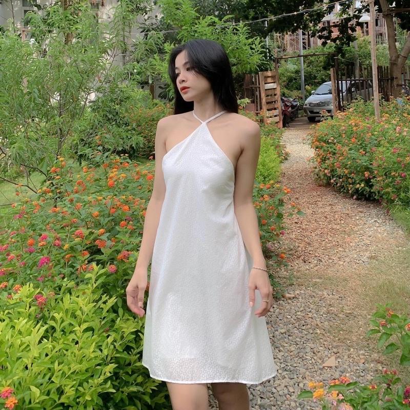Đầm dây yếm babydoll