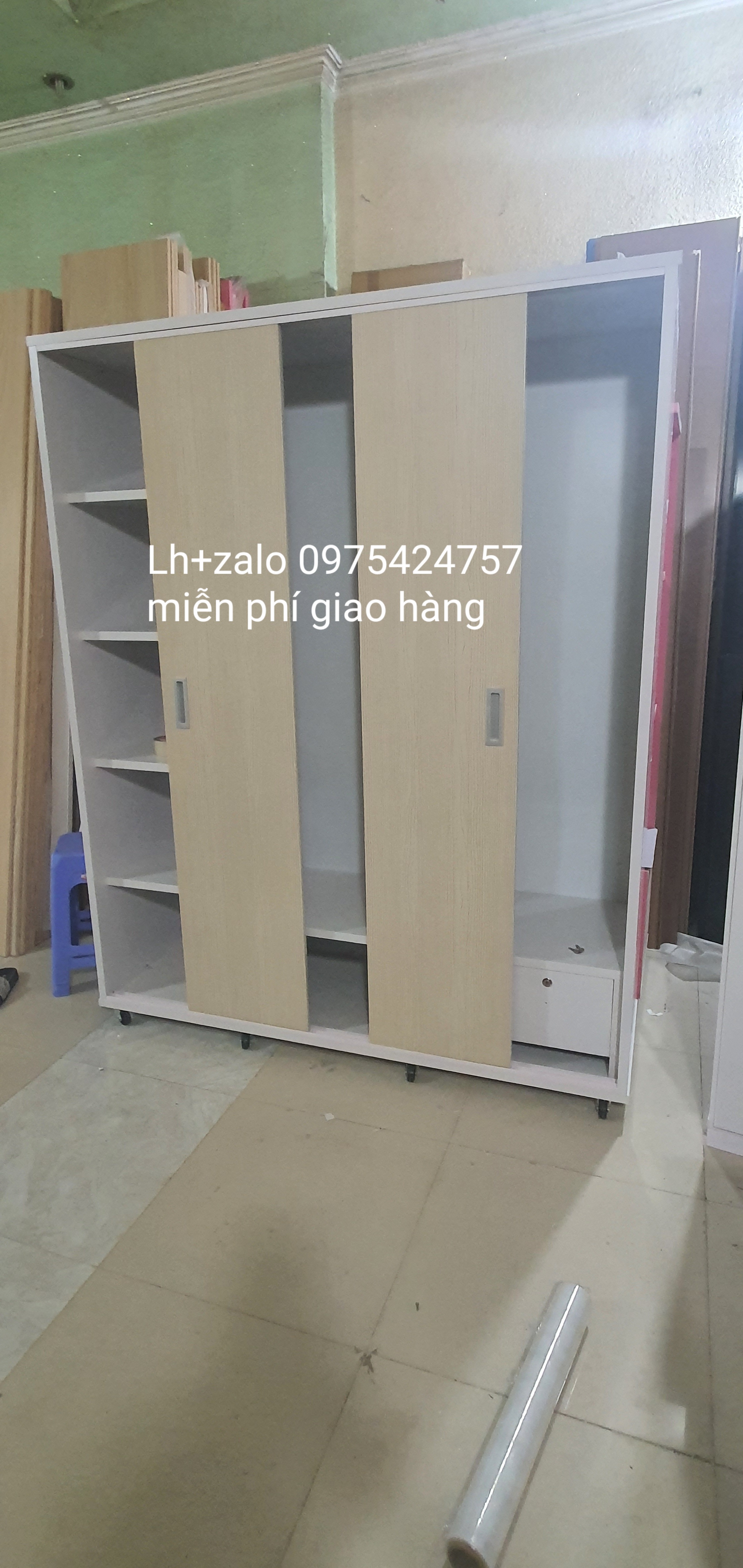 Tủ nhựa đài loan 4 cánh lùa