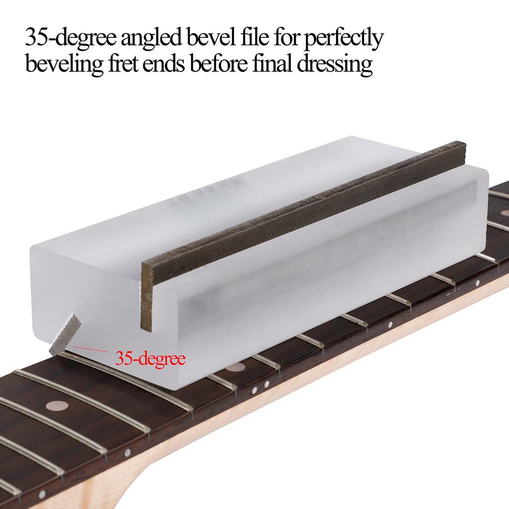 Guitar Fret Beveling File for Fret End Dressing Fret End Edge File 150mm