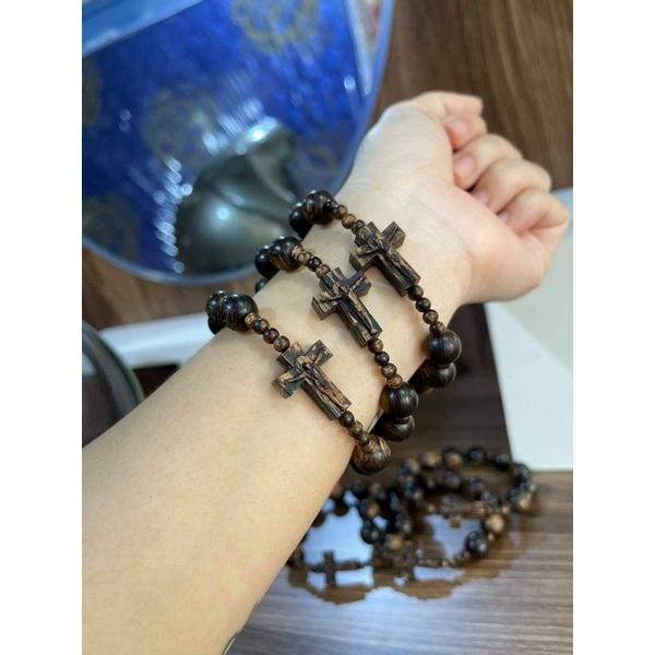 Charm thánh giá trầm tốc mix vòng