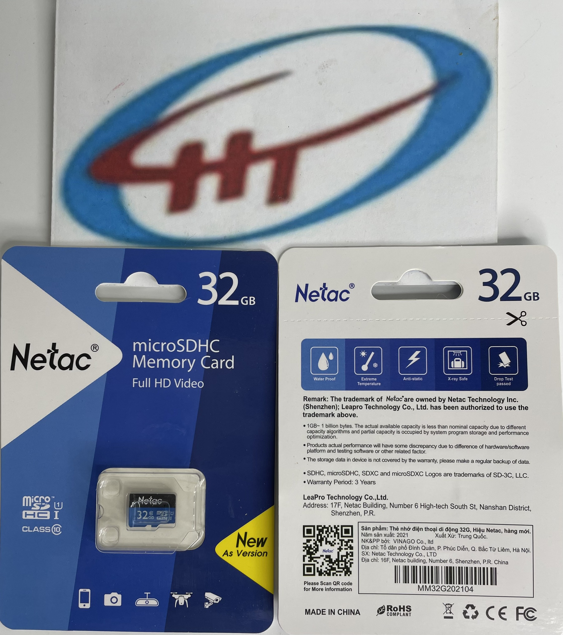 Thẻ nhớ MicroSD 32GB Netac U3 Class10 Pro-Hàng Chính Hãng