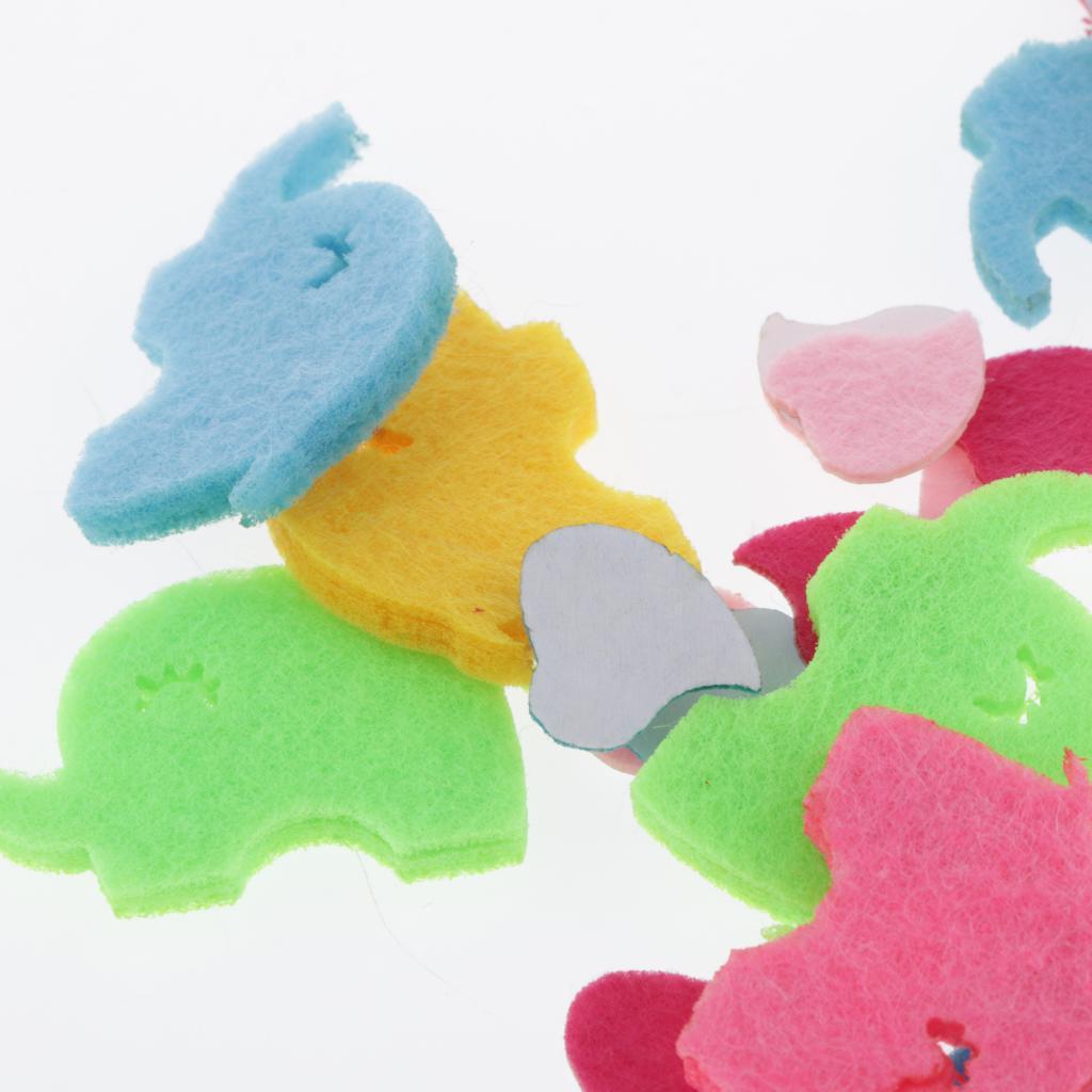 40 Cái/bộ Tai Voi Không Dệt Miếng Dán Appliques Huy Hiệu Thủ Công Xmas Decal Dán Tường