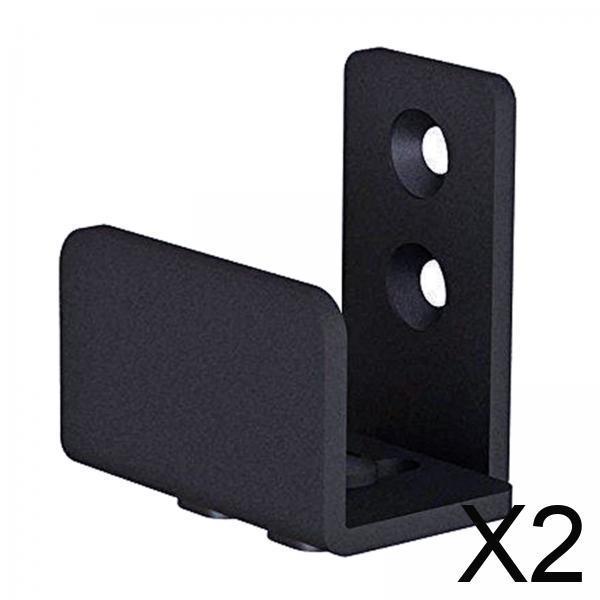 2xSliding Barn Door Bottom Floor Guide U Shape Adjustable Fit Flat Bottom Door