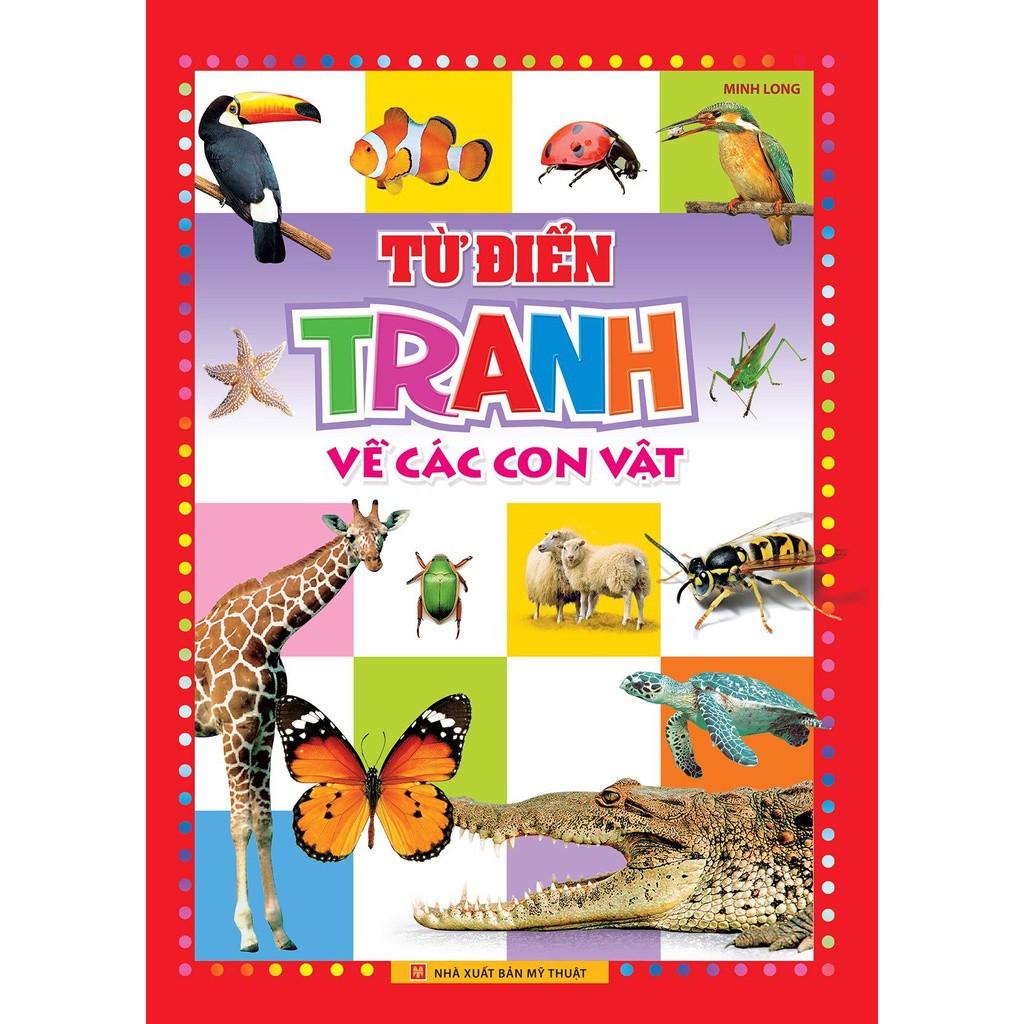 Combo 2 Cuốn Bìa Cứng - Từ Điển Tranh Về Rau - Củ - Quả - Hoa + Từ Điển Tranh Về Các Con Vật - Bản Quyền