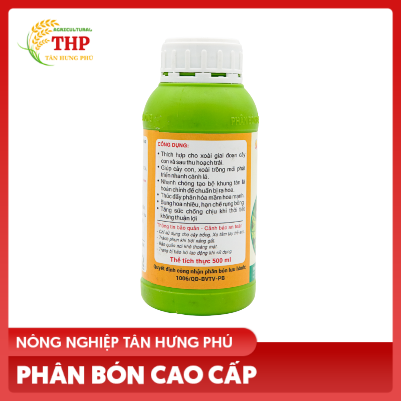 Phân Bón Đầu Trâu MK Xoài 1 (10-3-2) | Phân bón cho cây Xoài | chai 500ml