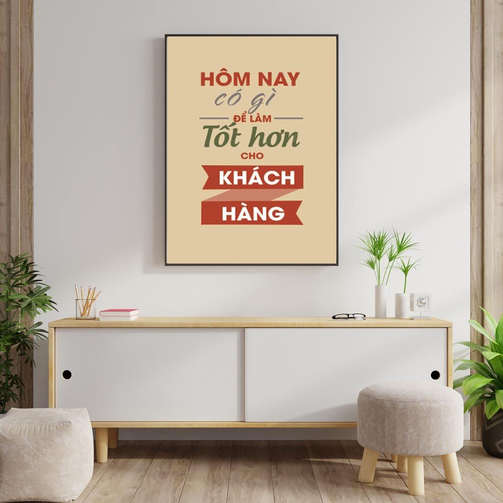 Tranh Slogan Tạo Động Lực - Tranh Tráng Gương Cao Cấp Treo Tường Phòng Làm Việc
