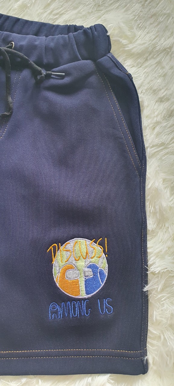 QUẦN SHORT LỠ BÉ TRAI THÊU AMONG US