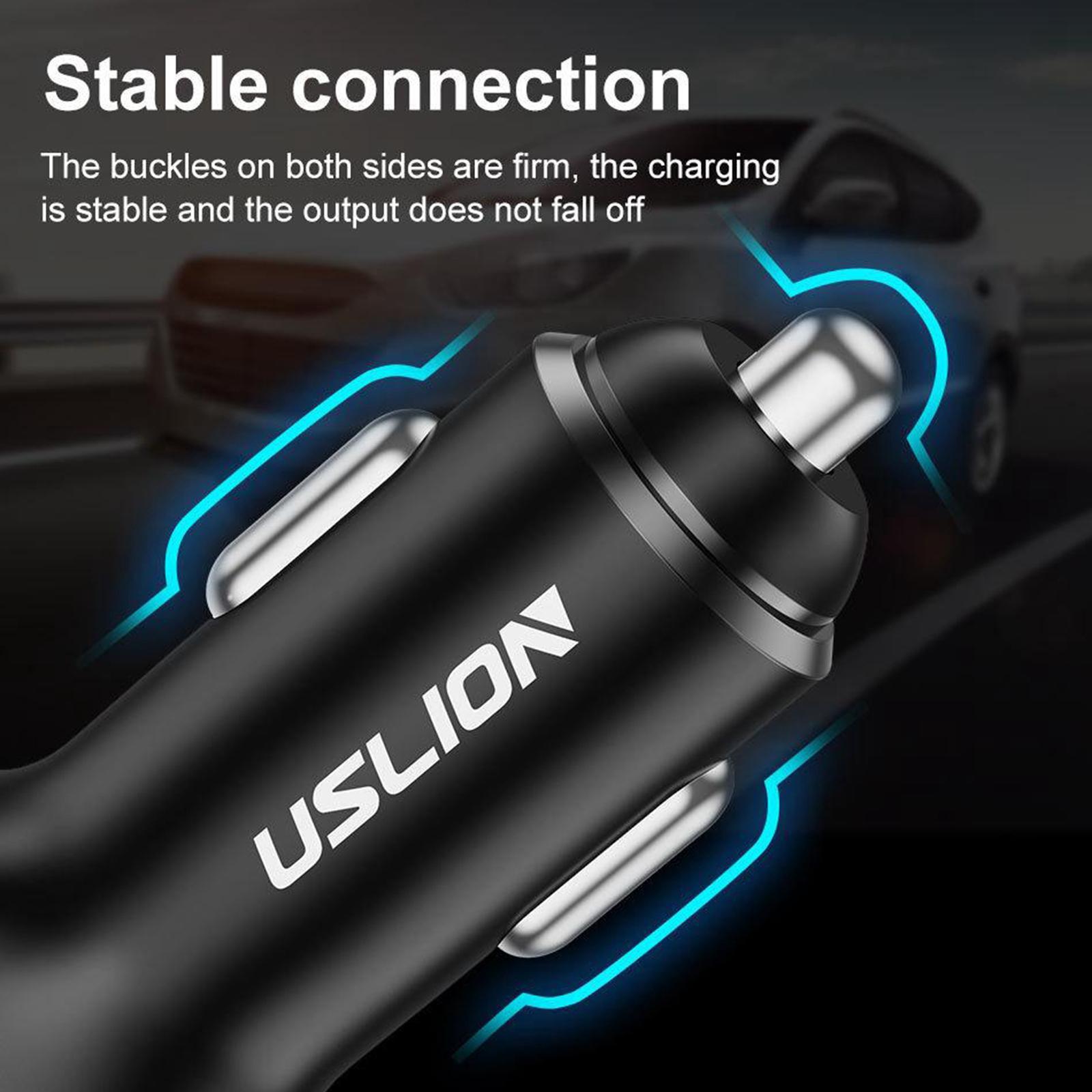 30W USB C Car Charger 2 USB QC 3.0 for  11  Pro Max Xs 8 plus