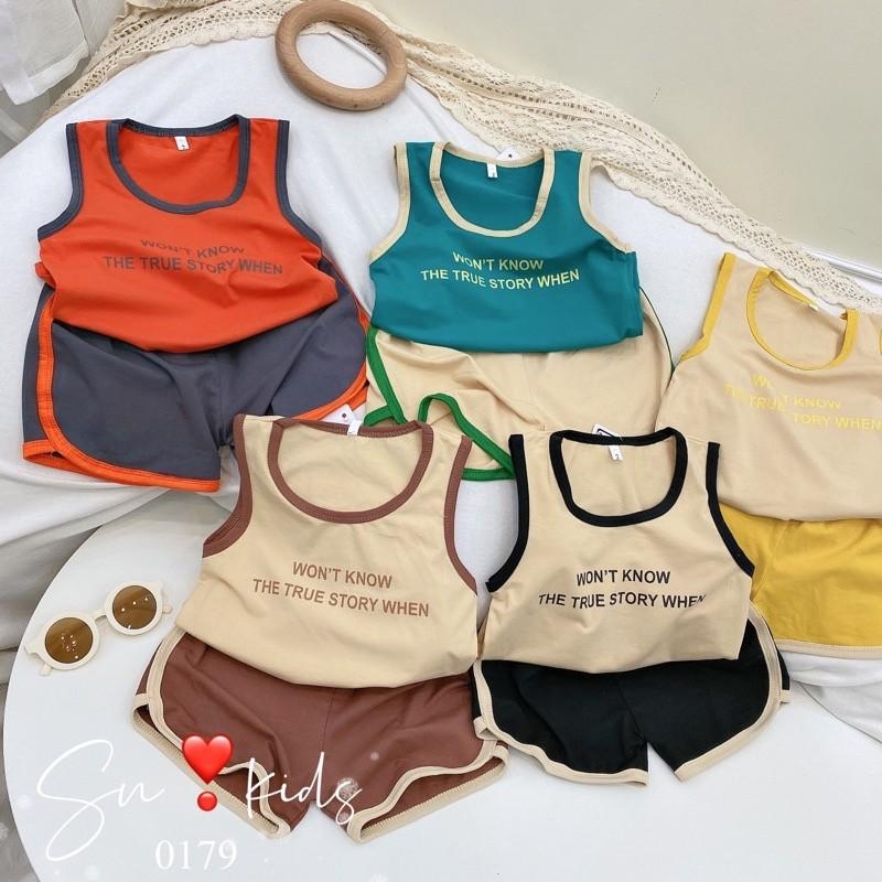 Bộ Ba Lỗ Sát Nách Bo Viền Cho Bé Trai Won’t Know