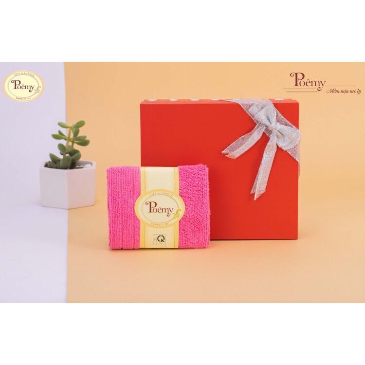 Combo 10 khăn mặt chữ nhật Poemy KT 29x45 cm (Chách inbox với shop để chọn màu)