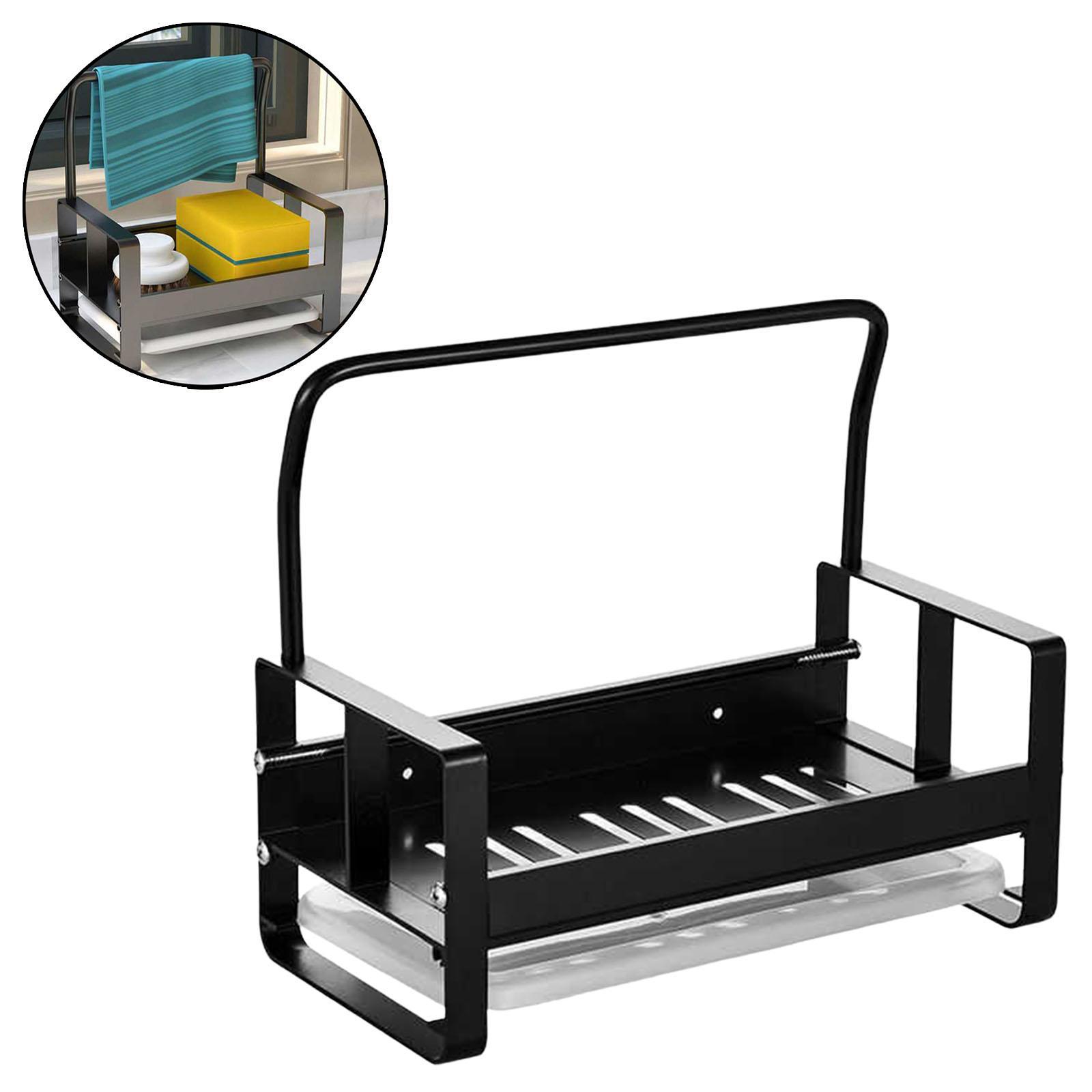 Kitchen Sponge Holder Cleaning Brush Holder Caddy Storage Holder for Sink Sponge Dishcloth