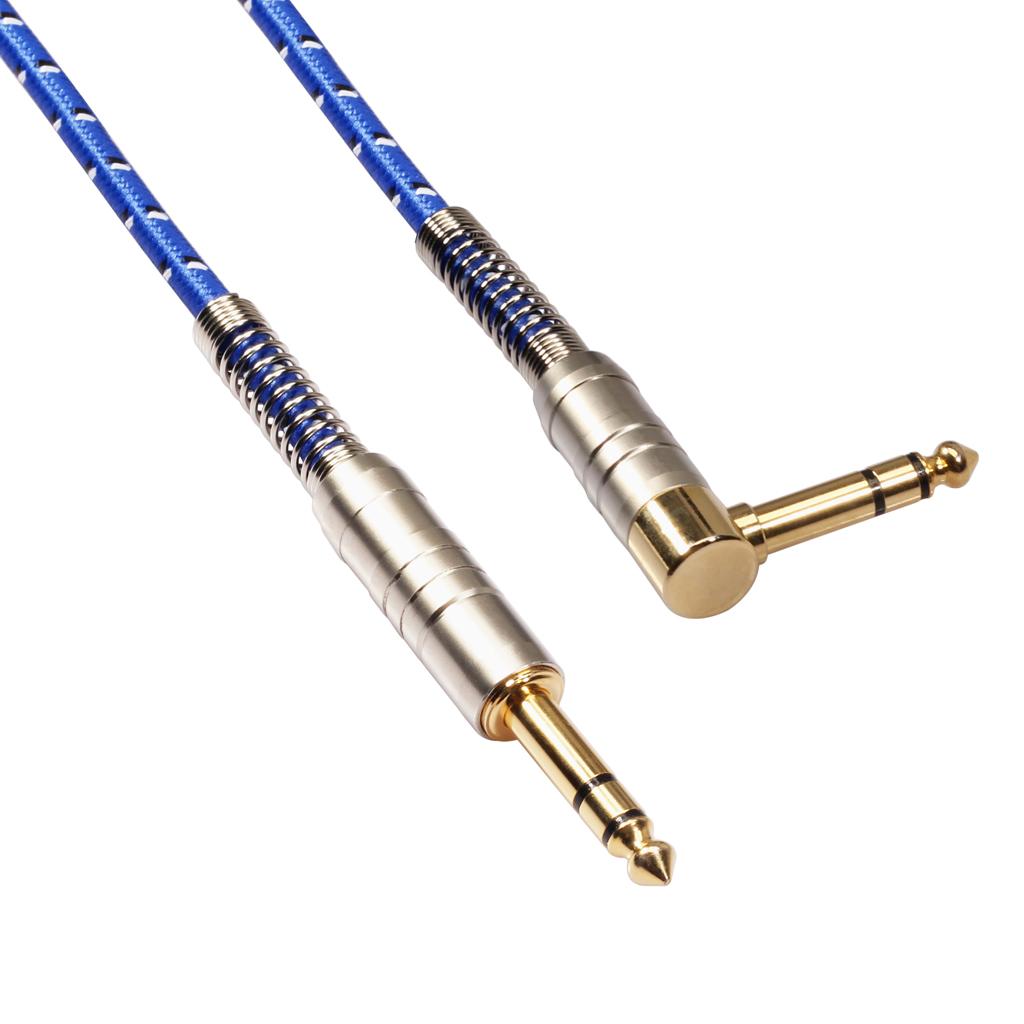 6.35mm 1/4 inch Male to Male TRS Stereo Audio Cable Auxiliary Jack HiFi Audio Cable  for Electric Guitars, Microphones