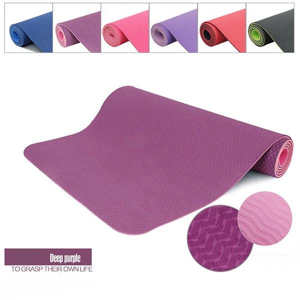 Thảm Tập Yoga 2 Lớp Tpe 6Mm Cao Cấp - Thảm Tập Gym Và Yoga Chuyên Nghiệp Qs - Nhiều Màu - Vận Chuyển Miễn Phí Toàn Quốc