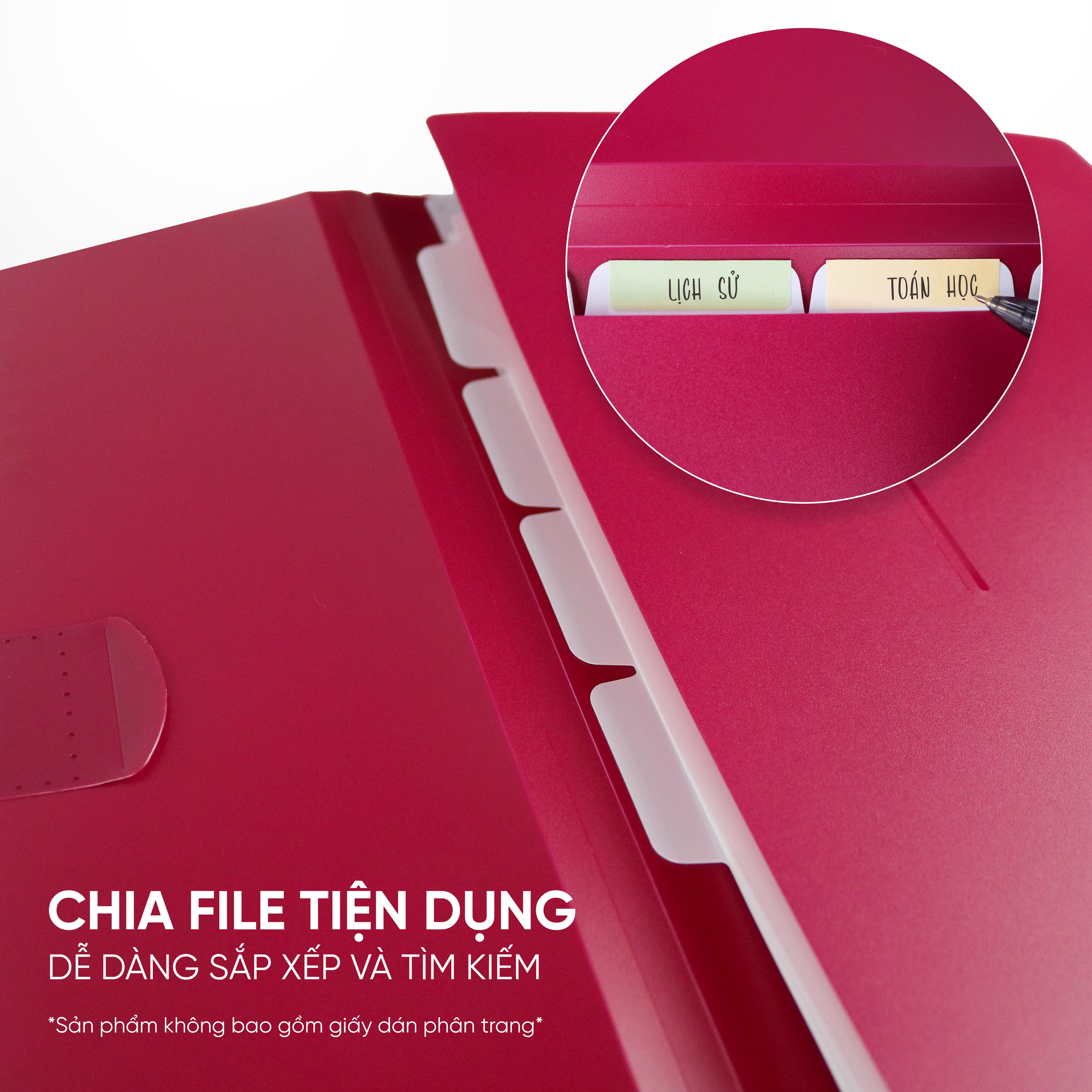 Cặp Đựng Tài Liệu A4 Nhiều Ngăn AO+ Switch OFF