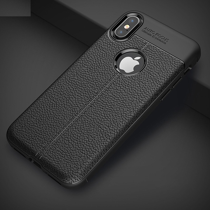 Ốp lưng cho iPhone 6/6s silicon giả da, chống sốc Auto Focus - Hàng chính hãng