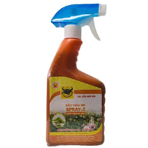 Phân bón đầu trâu spray-2 (phân bón lá đầu trâu SPRAY 2 được dùng chuyên cho rau màu và cây kiểng)