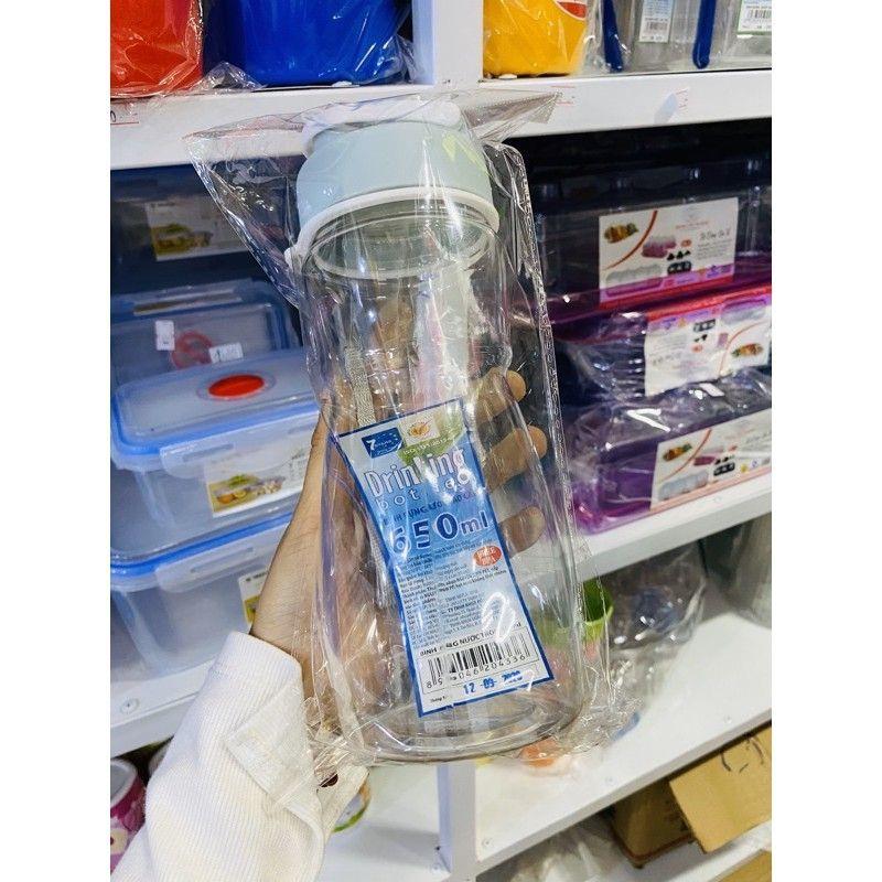 Bình nước học sinh 550ml nhựa Việt Nhật