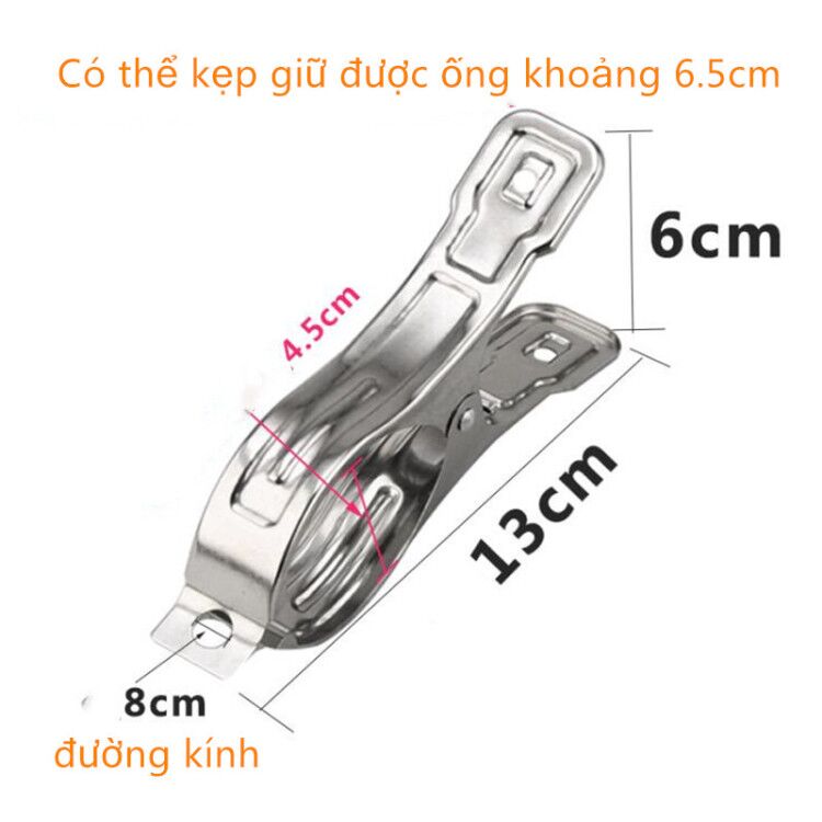 Kẹp Phơi Quần Áo Inox - Phơi Chăn Màn 13 CM