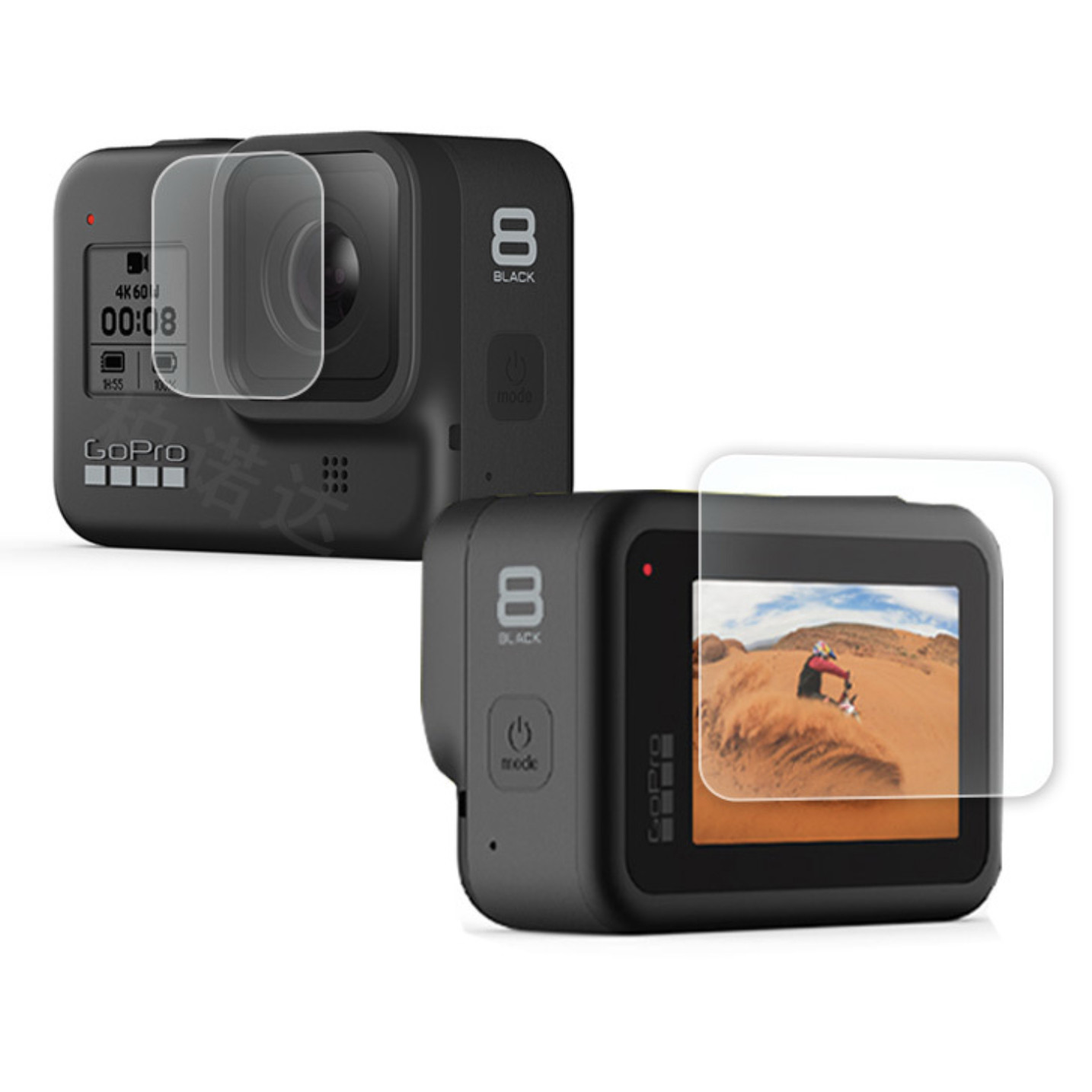 Film miếng dán cường lực cho Gopro 8 black giúp bảo vệ chống trầy chống bụi - đầy đủ phụ kiện dán