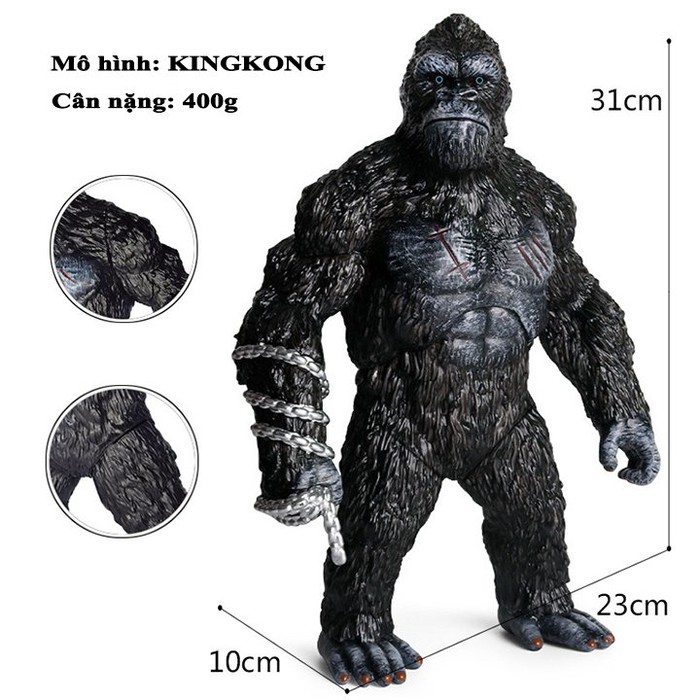 Đồ Chơi King Kong Hùng Mạnh Phiên Bản Sắc Nét Bước Ra Từ Điện Ảnh