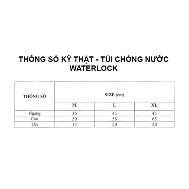 Túi Rút Chống Nước Vải Dù Cao Cấp Đựng Laptop Đựng Quần Áo Đồ Dùng Cá Nhân RANDO Chính Hãng WATERLOCK