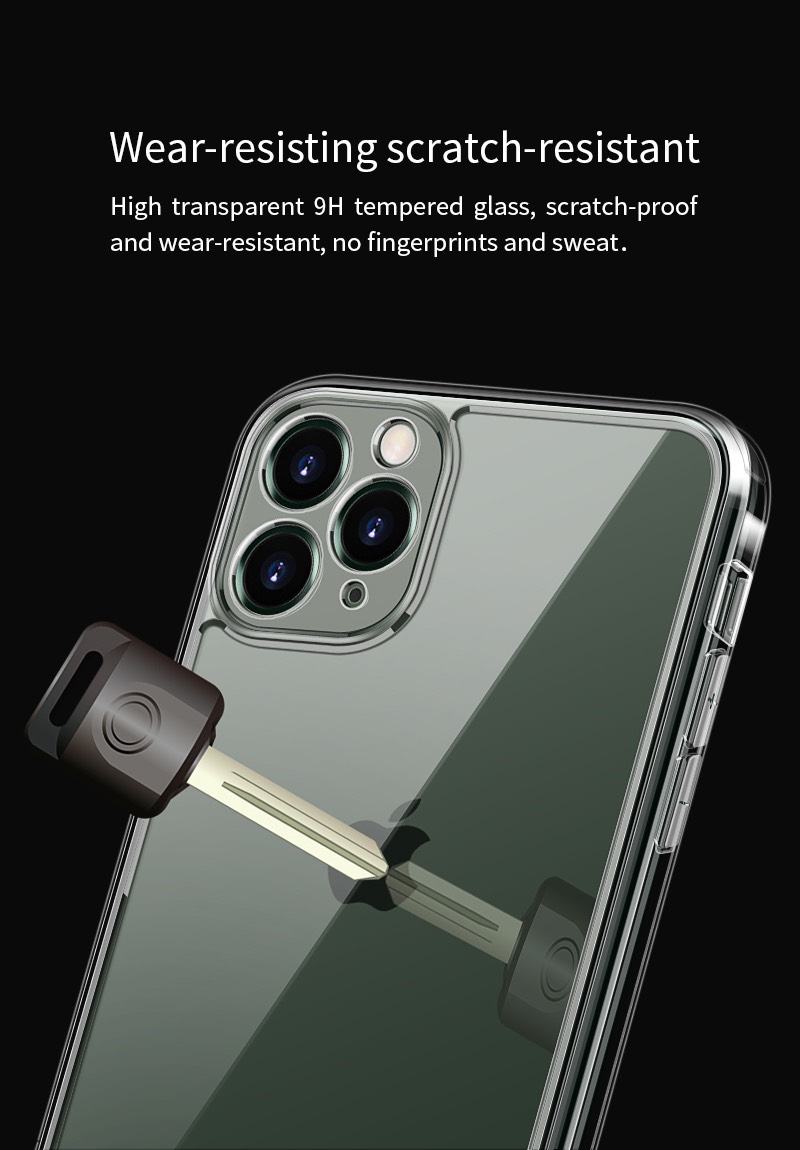Ốp lưng Mipow Tempered Glass cho iPhone 12 Mini/12/12Pro/12 Pro Max (Transparent) - Hàng chính hãng 