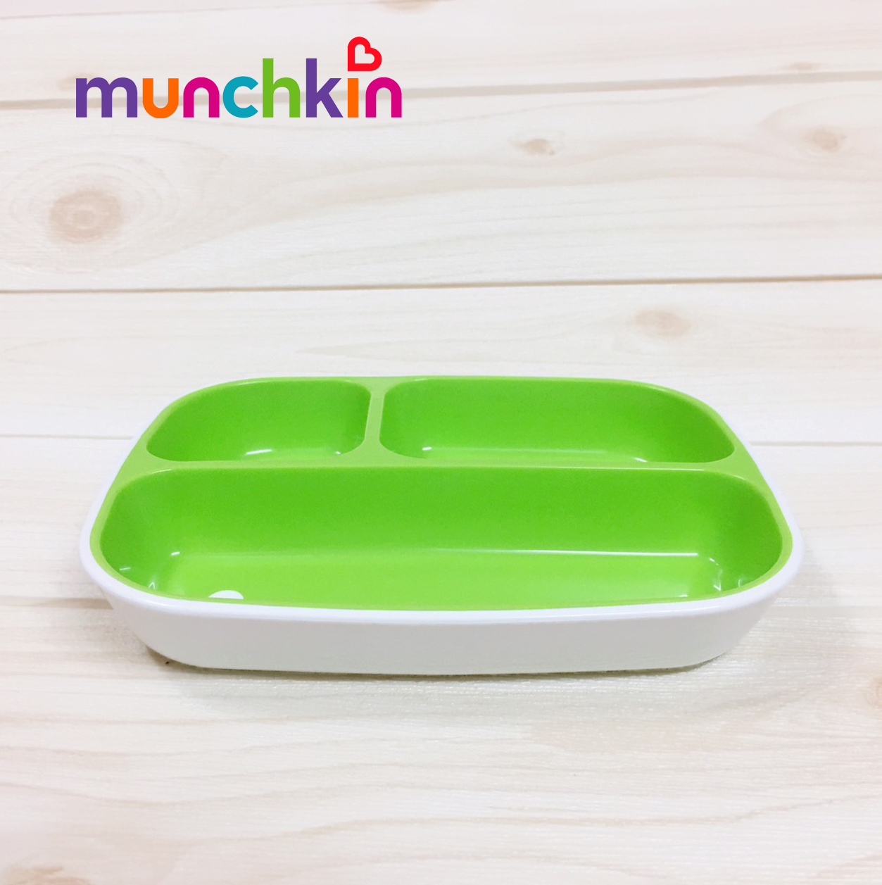 Combo Đĩa Chia Ngăn Kèm Thìa Mềm Munchkin