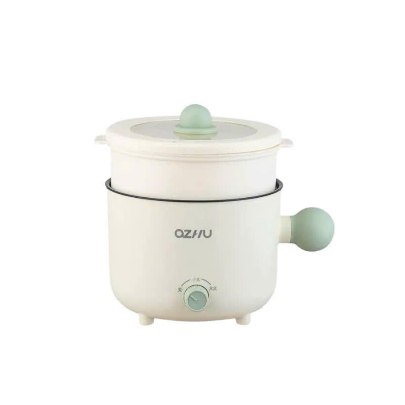 Nồi Lẩu Điện Mini Azhu 1.8L Đa Năng – 2 Nấc Nhiệt, Kèm Giá Hấp, Công Suất 600W - HÀNG CHÍNH HÃNG MINIIN