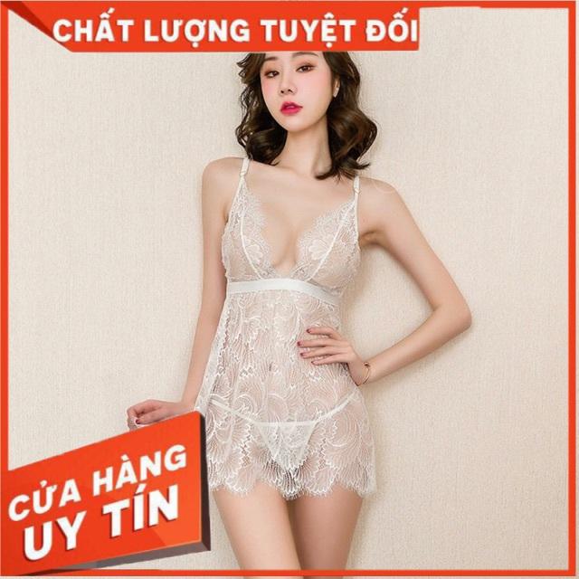 Sx 698 váy ngủ ren gợi cảm - đầm ngủ sexy -MinhTrang