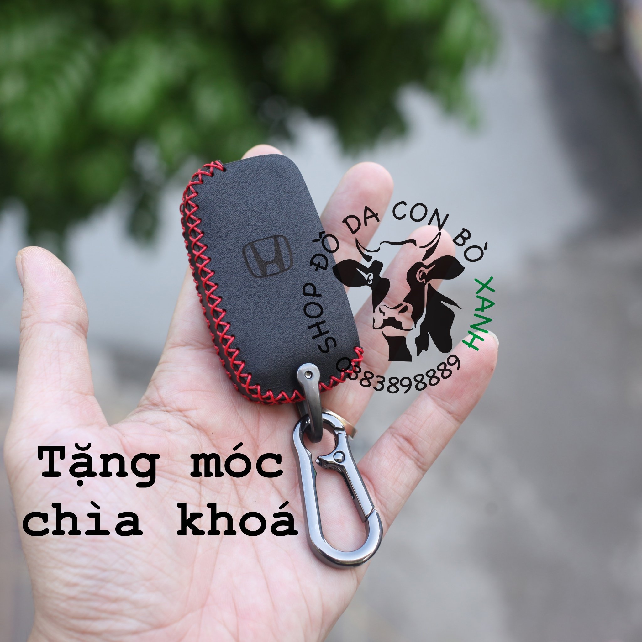 Bao da chìa khóa dành cho Honda CRV, CR-V, civic 2012 2013 2014 loại chìa gập 005