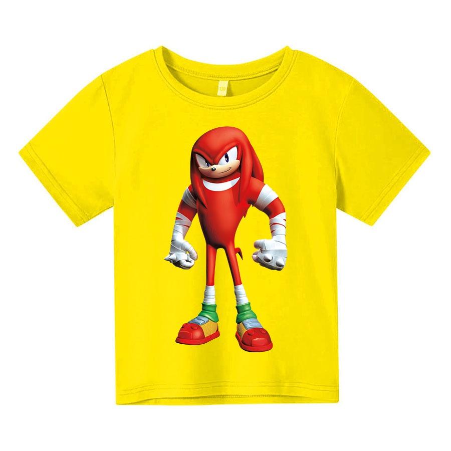 Áo thun trẻ em Sonic đỏ 2 Có size người lớn, King Cotton