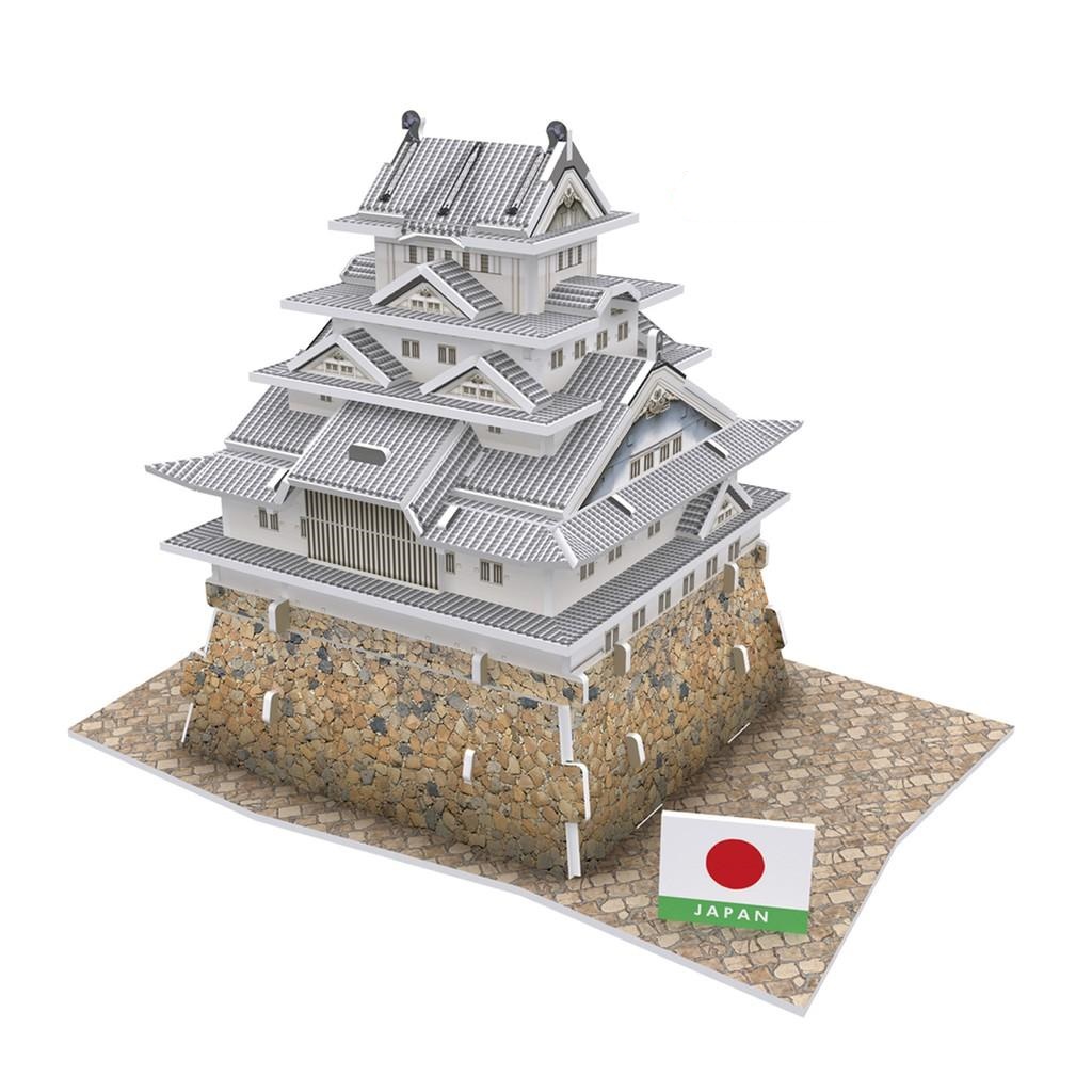 Mô hình giấy 3D - Kiến trúc Đền truyền thống Nhật Bản - Himeji Castle - W3150h