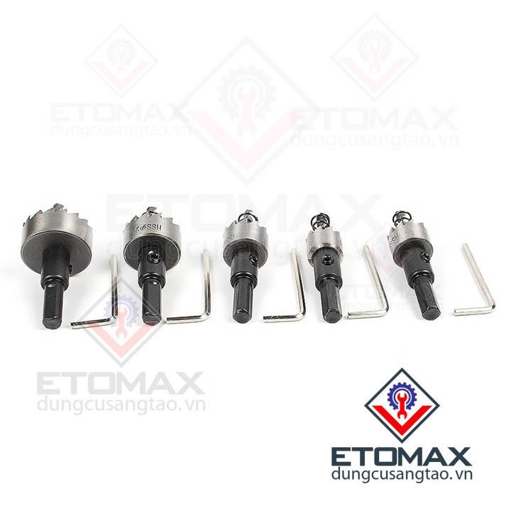 Bộ 5 mũi khoan khoét lỗ hợp kim HSS cao cấp V1
