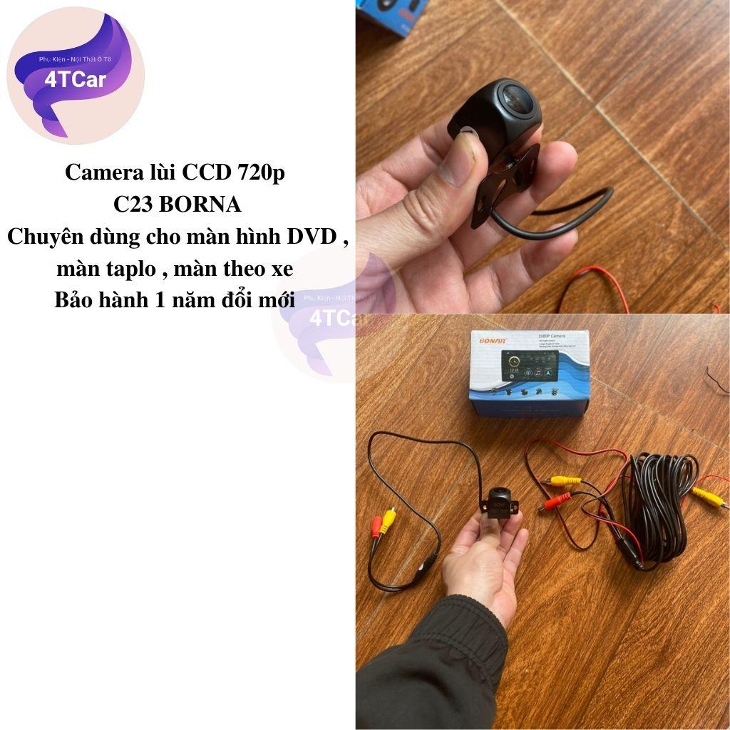 Camera lùi cánh bướm 2 chân đen CCD C23 - chuyên dụng cho màn DVD theo xe và màn taplo