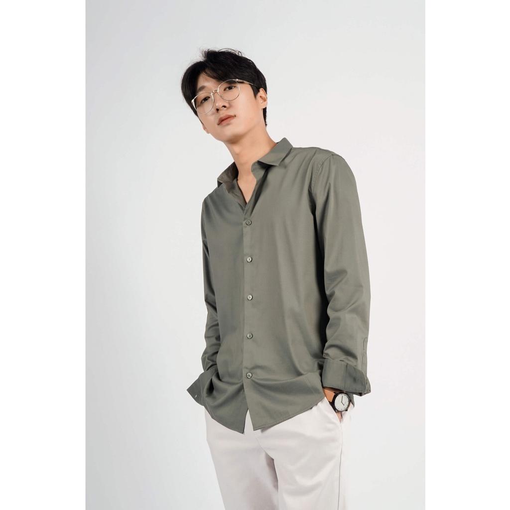 Áo sơ mi nam tay dài vải Bamboo cao cấp form Fitted 10F21SHL018 | LASTORE MENSWEAR