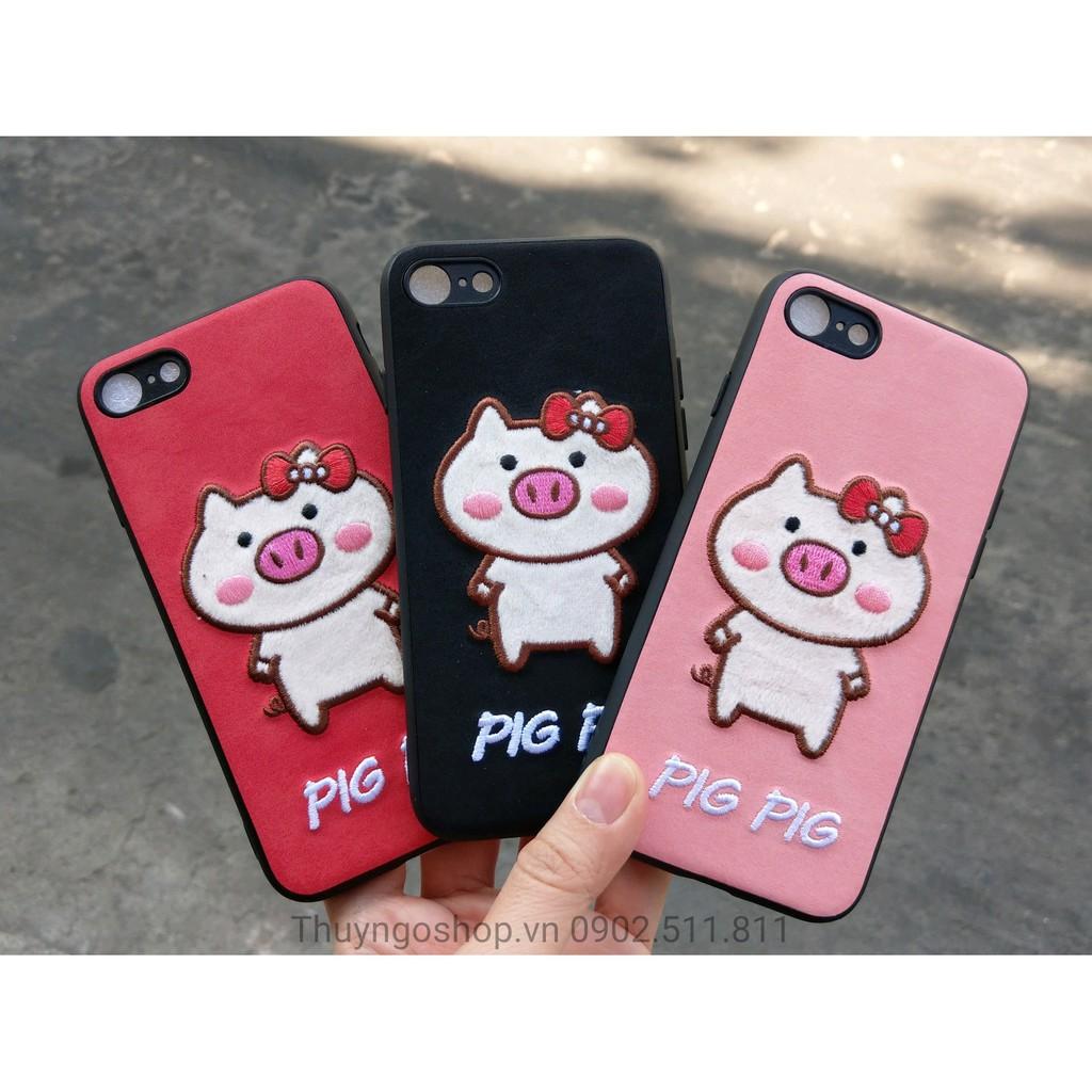 Thuyngoshop - Ốp lưng heo nơ xinh xinh Iphone : 6 , 7 , 8 , 6 plus , 6s plus , 7plus , 8plus , X , Xs , Xs Max