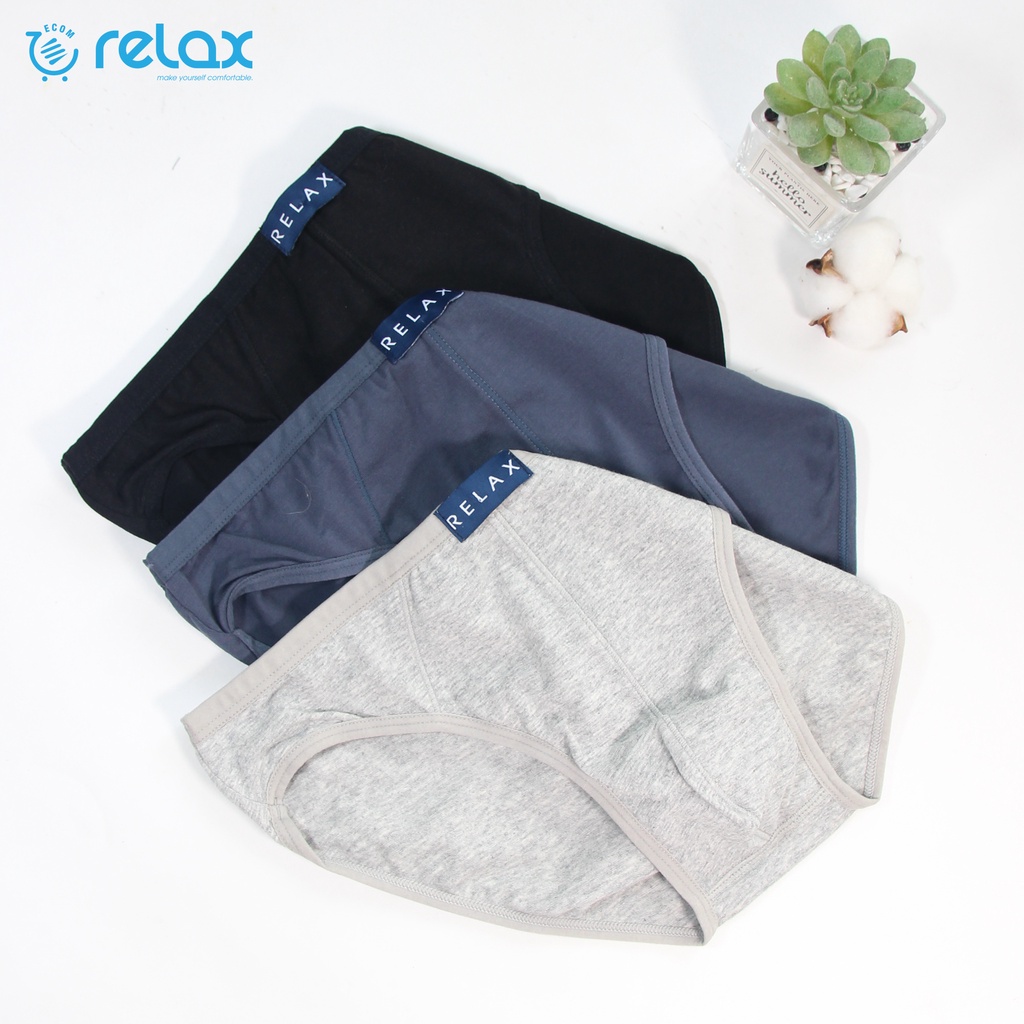 Quần lót nam relax uderwear cotton cao cấp chính hãng siêu xịn, quần sịp nam rl003