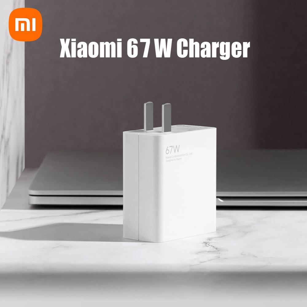 Xiaomi 67W Fast Charger and 6A USB Type C Charging Cable Set Wall Charger with Single USB-A Port Power Adapter Charging