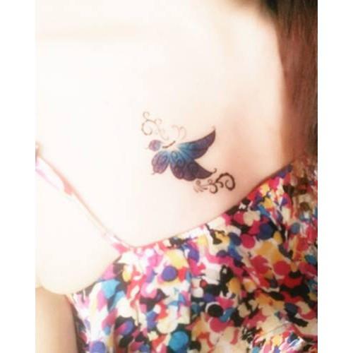 Hình xăm dán bướm xuân tattoo mini 10x6cm