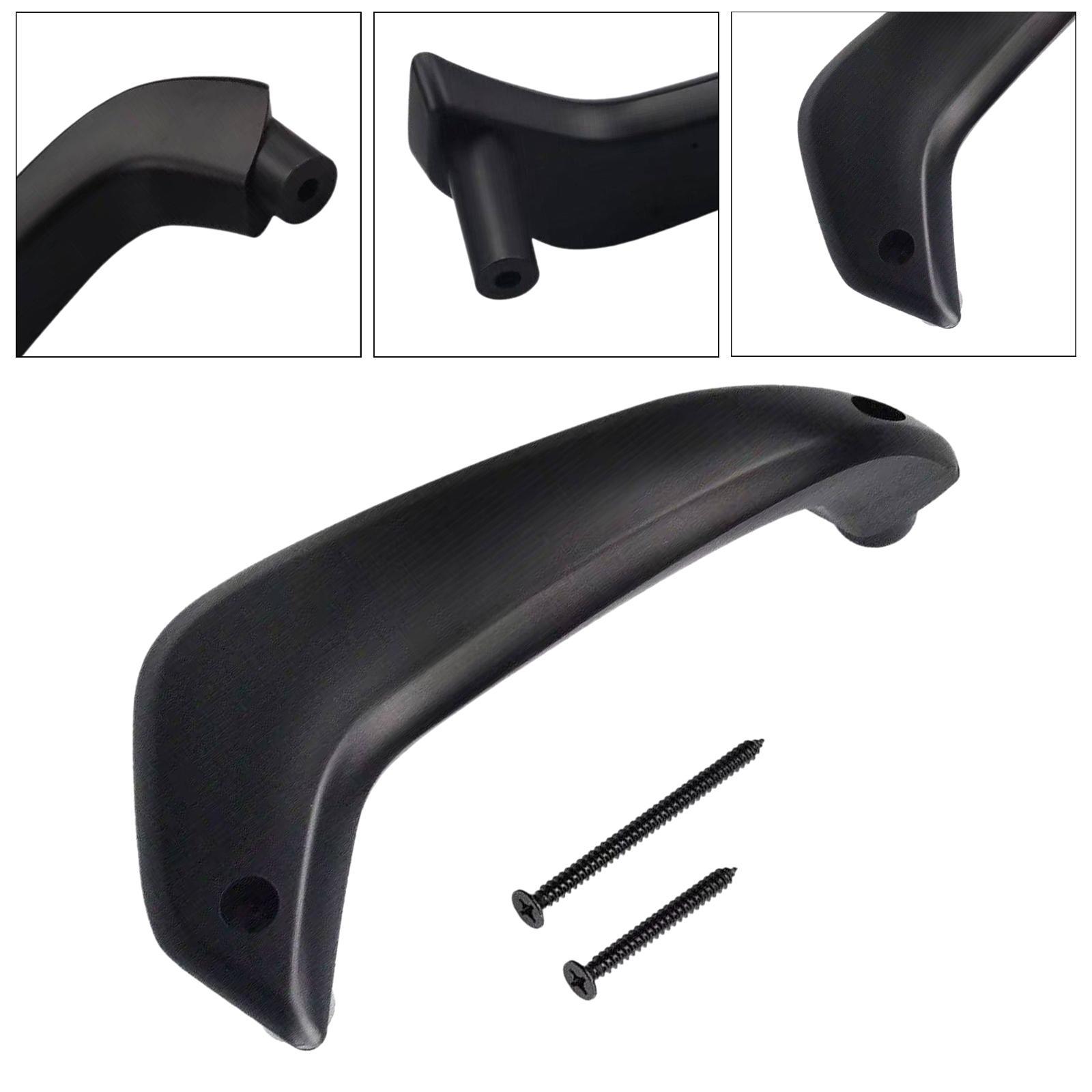 Interior Door Handle Automobile Accessories with 2 Screws Easy to Install Replacement Parts for Fiesta Black