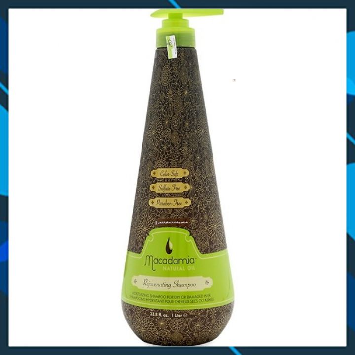 Dầu gội Macadamia Natural Oil Rejuvenating Shampoo trẻ hóa tóc Mỹ 1000ml
