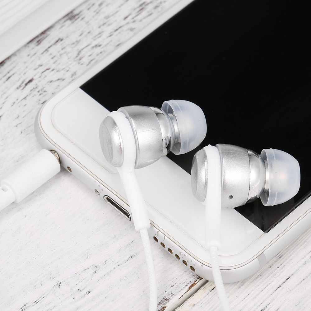 Tai Nghe Nhét Tai Có Dây Âm Thanh Nổi 3.5mm Điều Khiển Với Micrô