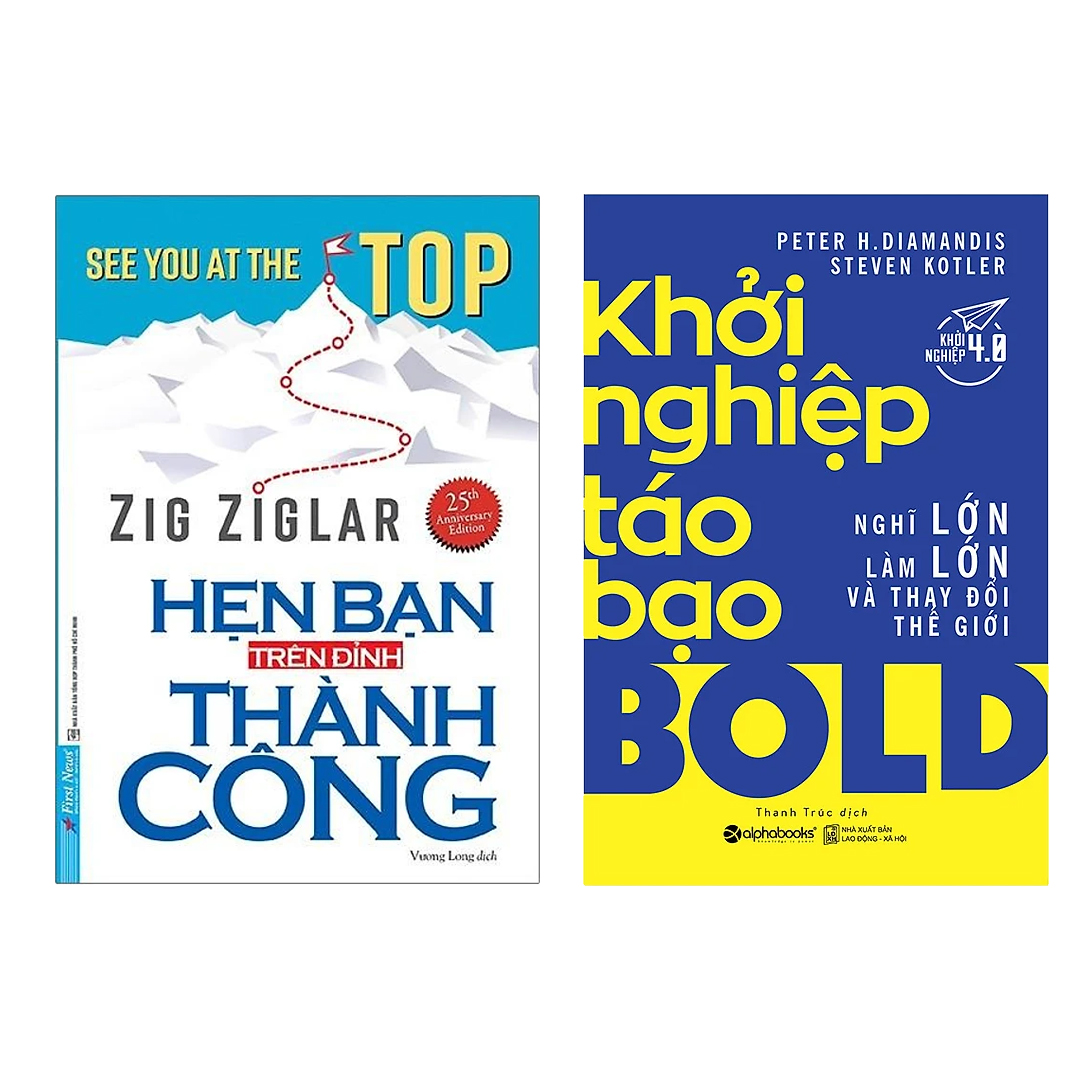 Combo 2 cuốn sách: Hẹn Bạn Trên Đỉnh Thành Công + Khởi nghiệp táo bạo