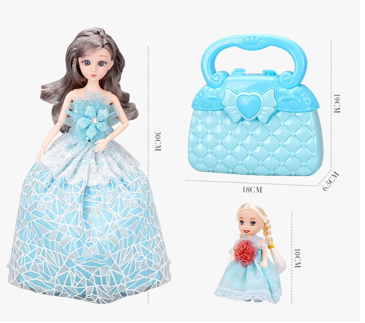 Bộ đồ chơi búp bê Barbie [Công chúa tuyết Elsa]-Hộp quà tặng sang trọng cho bé