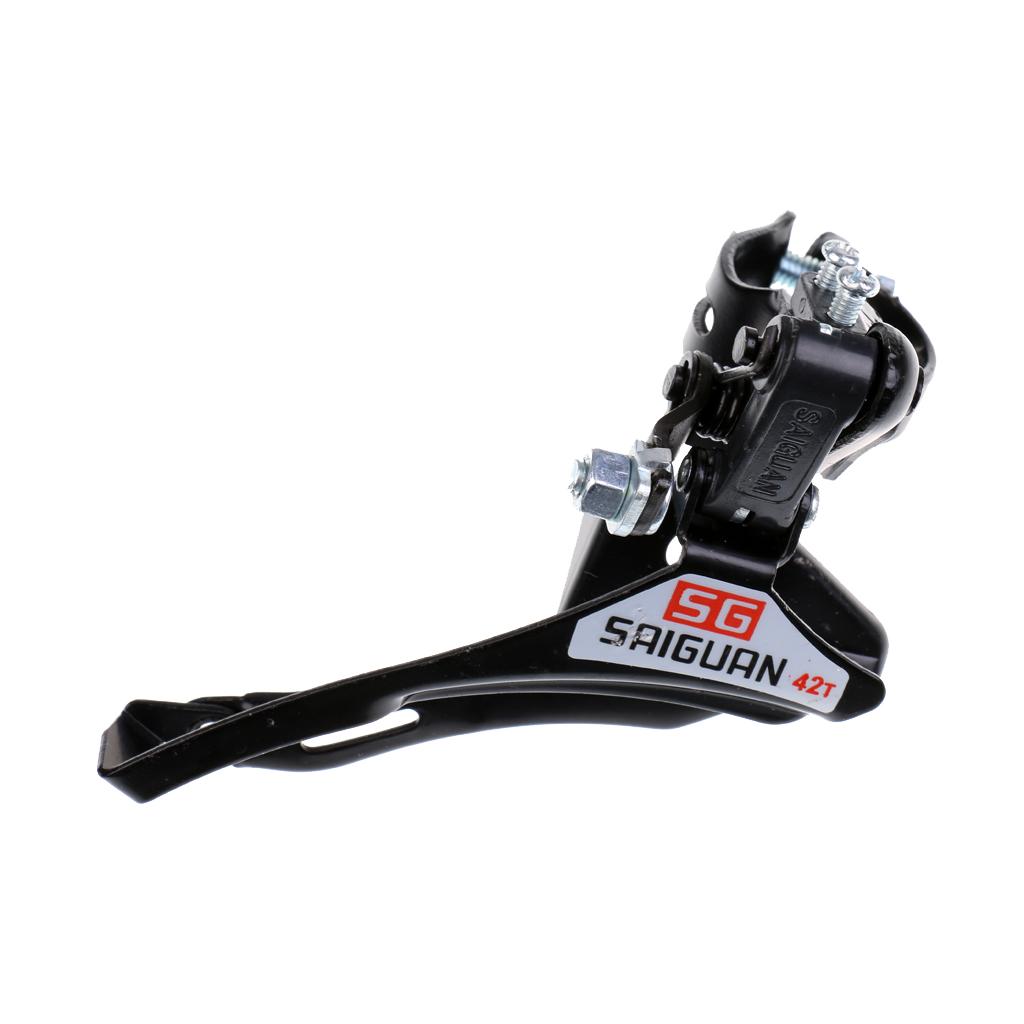 Bicycle Front Derailleur 31.8mm Clamp Bottom/Top Pull Mountain Road Bike MTB Bicycle Parts Black
