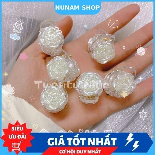 Kẹp tóc càng cua hoa hồng sang xịn cho nữ Nunam Shop