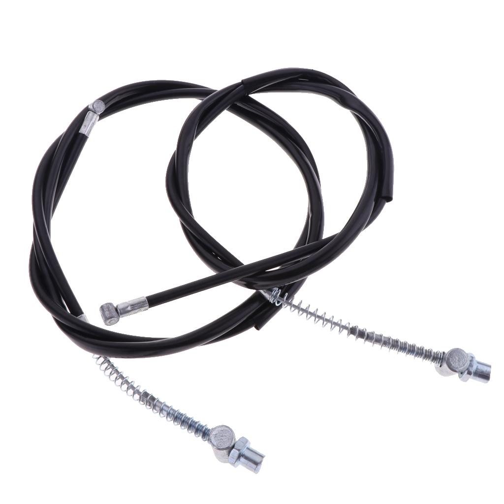 2 Pair Durbale Motorcycle Front & Rear Brake Line Brake Cable for Yamaha PW50