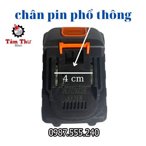 HÀNG  CHÍNH HÃNG  - Pin MACAN 15 Cell 21V dung lượng cao chân pin phổ thông