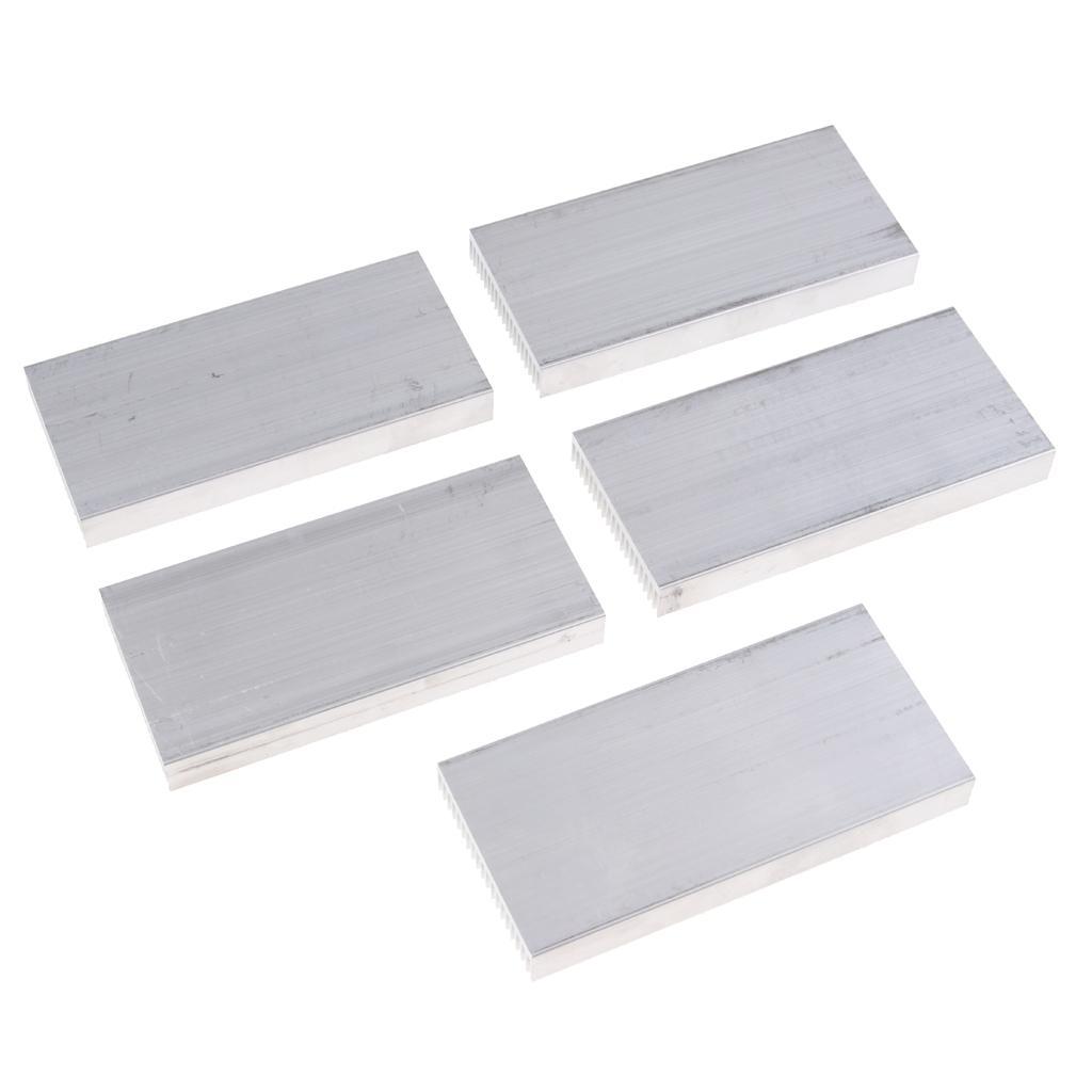 5 Pack Aluminum Heat Sink Cooling Fin for CPU LED Light Amp