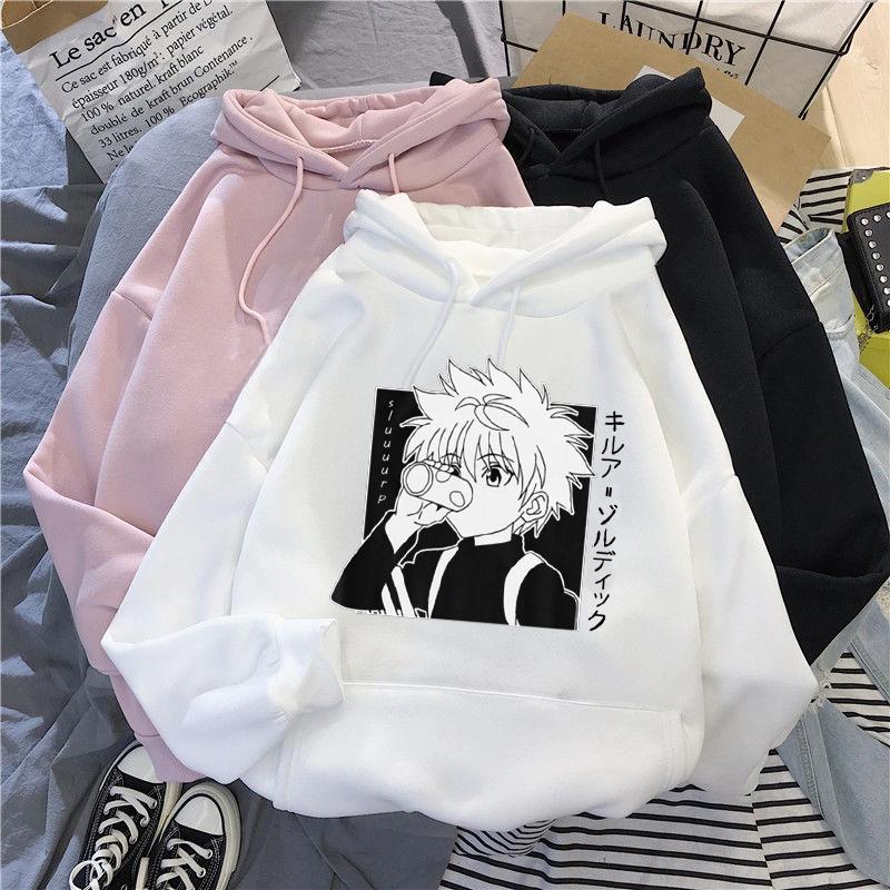 XẢ KHO Áo hoodie - Kawaii Hunter X Hunter Hoodie Nam Nữ Áo Killua Zoldyck Anime